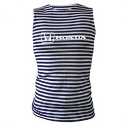 Майка-тельняшка Логотип Honda - PrintSalon