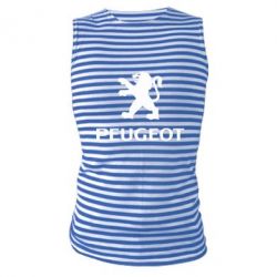 Майка-тельняшка Логотип Peugeot - PrintSalon