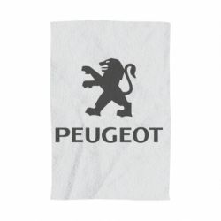Полотенце с принтом Логотип Peugeot - PrintSalon