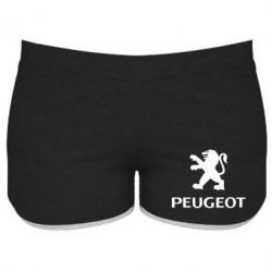 Женские шорты Логотип Peugeot - PrintSalon