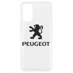 Чехол для Oppo Reno 4 Логотип Peugeot - PrintSalon