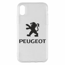 Чехол для iPhone X/Xs Логотип Peugeot - PrintSalon