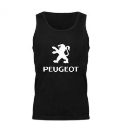 Мужская майка Логотип Peugeot - PrintSalon