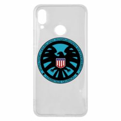 Чехол для Huawei P Smart Plus 2018 Логотип Щита - PrintSalon