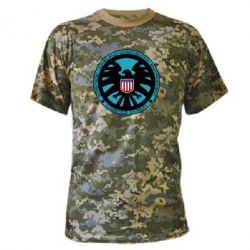 Камуфляжная футболка Логотип Щита - PrintSalon