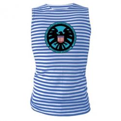 Майка-тельняшка Логотип Щита - PrintSalon