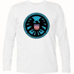 Футболка с длинным рукавом Логотип Щита - PrintSalon