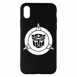 Чехол для iPhone X/Xs Логотип Трансформеры - PrintSalon