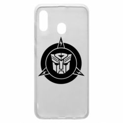 Чехол для Samsung A20 Логотип Трансформеры - PrintSalon