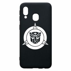 Чехол для Samsung A40 Логотип Трансформеры - PrintSalon