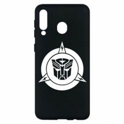 Чехол для Samsung M30 Логотип Трансформеры - PrintSalon