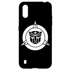 Чехол для Samsung A01/M01 Логотип Трансформеры - PrintSalon