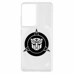 Чехол для Samsung S21 Ultra Логотип Трансформеры - PrintSalon