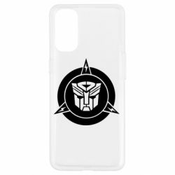 Чехол для Oppo Reno 4 Логотип Трансформеры - PrintSalon