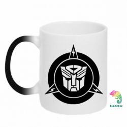 Чашка-хамелеон Логотип Трансформеры - PrintSalon