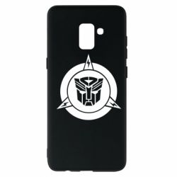 Чехол для Samsung A8+ 2018 Логотип Трансформеры - PrintSalon
