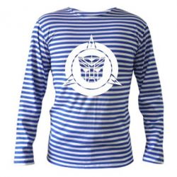 Тельняшка с длинным рукавом Логотип Трансформеры - PrintSalon