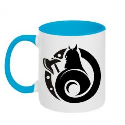 Чашка двухцветная 320ml Логотип Викинги - PrintSalon