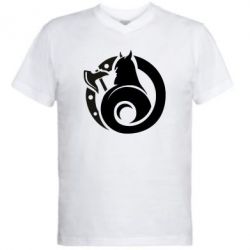 Мужская футболка  с V-образным вырезом Логотип Викинги - PrintSalon