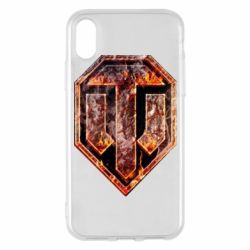 Чохол для iPhone X/Xs Логотип World Of Tanks "Розпечений метал" - PrintSalon