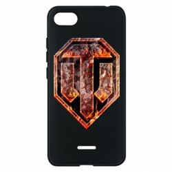 Чехол для Xiaomi Redmi 6A Логотип World Of Tanks "Раскаленный металл"
