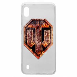 Чехол для Samsung A10 Логотип World Of Tanks "Раскаленный металл"