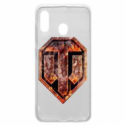 Чохол для Samsung A30 Логотип World Of Tanks "Розпечений метал" - PrintSalon