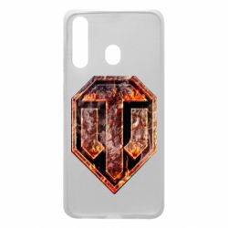 Чохол для Samsung A60 Логотип World Of Tanks "Розпечений метал" - PrintSalon
