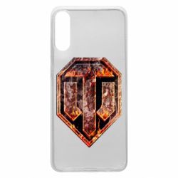 Чохол для Samsung A70 Логотип World Of Tanks "Розпечений метал" - PrintSalon