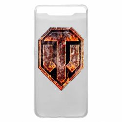 Чохол для Samsung A80 Логотип World Of Tanks "Розпечений метал" - PrintSalon