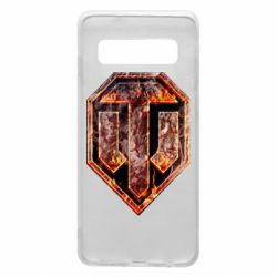 Чохол для Samsung S10 Логотип World Of Tanks "Розпечений метал" - PrintSalon
