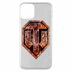 Чехол для iPhone 11 Логотип World Of Tanks "Раскаленный металл"