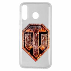 Чохол для Samsung M30 Логотип World Of Tanks "Розпечений метал" - PrintSalon