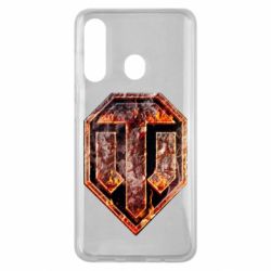 Чохол для Samsung M40 Логотип World Of Tanks "Розпечений метал" - PrintSalon