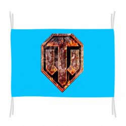 Прапор Логотип World Of Tanks "Розпечений метал" - PrintSalon