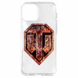 Чохол для iPhone 12 mini Логотип World Of Tanks "Розпечений метал"