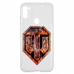 Чохол для Samsung A11 / M11 Логотип World Of Tanks "Розпечений метал" - PrintSalon