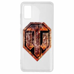 Чохол для Samsung A41 Логотип World Of Tanks "Розпечений метал" - PrintSalon