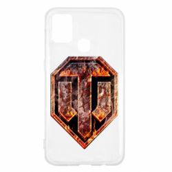 Чохол для Samsung M31 Логотип World Of Tanks "Розпечений метал" - PrintSalon