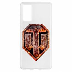 Чохол для Samsung S20 FE Логотип World Of Tanks "Розпечений метал" - PrintSalon