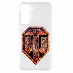 Чохол для Samsung S21 Логотип World Of Tanks "Розпечений метал" - PrintSalon