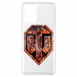 Чохол для Oppo A74 4G Логотип World Of Tanks "Розпечений метал" - PrintSalon