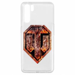Чохол для Oppo A91 / Reno3Логотип World Of Tanks "Розпечений метал" - PrintSalon