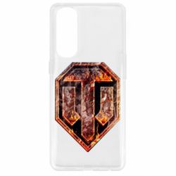 Чохол для Oppo Reno 4 Pro Логотип World Of Tanks "Розпечений метал" - PrintSalon