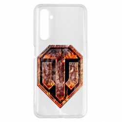 Чохол для Realme 6 Pro Логотип World Of Tanks "Розпечений метал" - PrintSalon