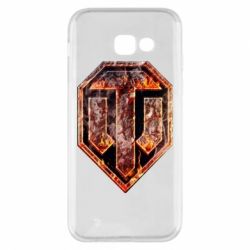 Чехол для Samsung A5 2017 Логотип World Of Tanks "Раскаленный металл"