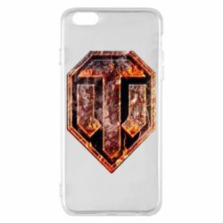 Чохол для iPhone 6 Plus/6S Plus Логотип World Of Tanks "Розпечений метал" - PrintSalon