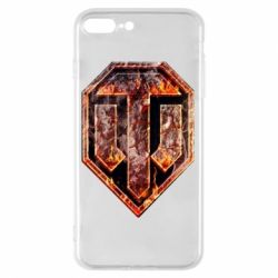 Чохол для iPhone 7 Plus Логотип World Of Tanks "Розпечений метал" - PrintSalon