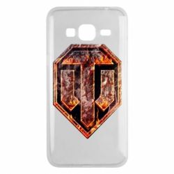 Чохол для Samsung J3 2016 Логотип World Of Tanks "Розпечений метал" - PrintSalon