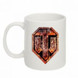 Чашка 320ml Логотип World Of Tanks "Раскаленный металл"-PrintSalon Чашка 320ml Логотип World Of Tanks "Раскаленный металл"